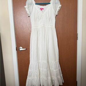 Betsy Johnson White Maxi Dress